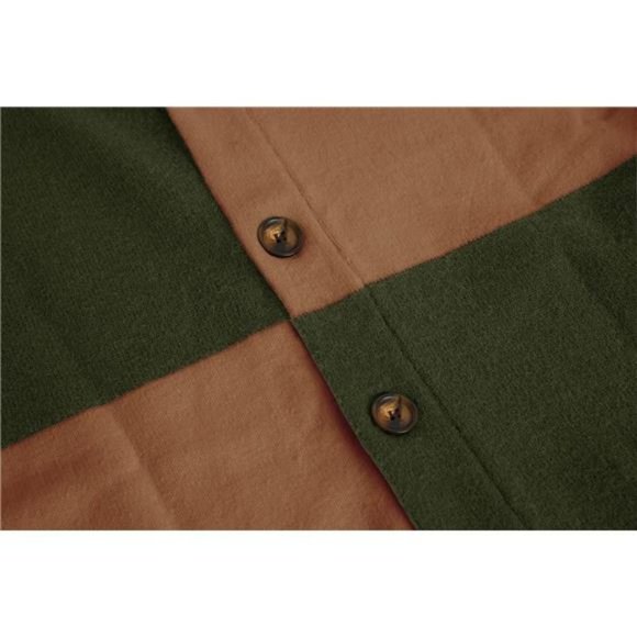 Men's Color Block Cardigan Sweaters Shawl Collar Knitted Long Sleeve NWT - Picture 2 of 7